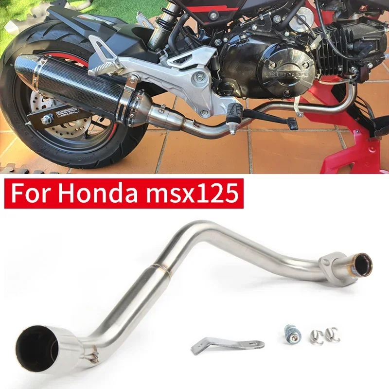 

MSX125 MSX 125 M3 Motorcycle Exhaust Muffler Full System Slip On For honda grom MSX125