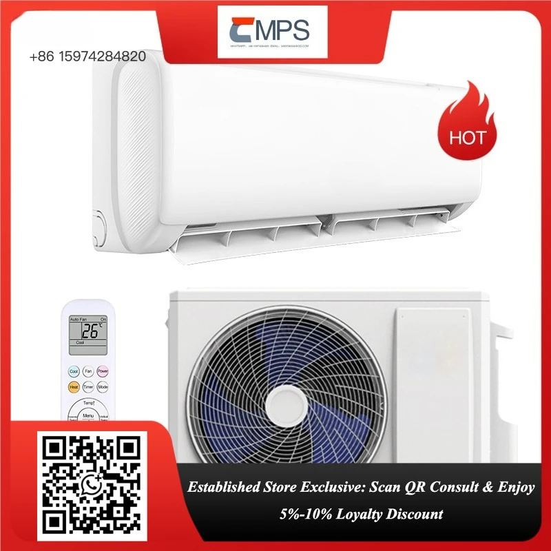 Energy Saving Wall Mounted Split Air Conditioner R32 Eco-Friendly 9000/12000/18000/24000BTU Fast Cooling 220V Durable AC
