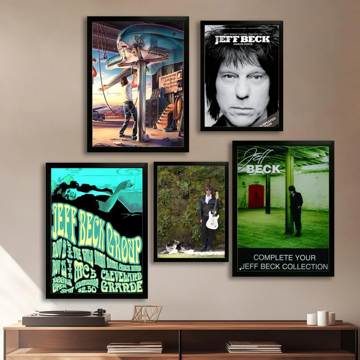 Jeff Beck Canvas Art Poster and Wall Art, Picture Print, Modern Family, Bedroom Decor, Posters,Decorative painting