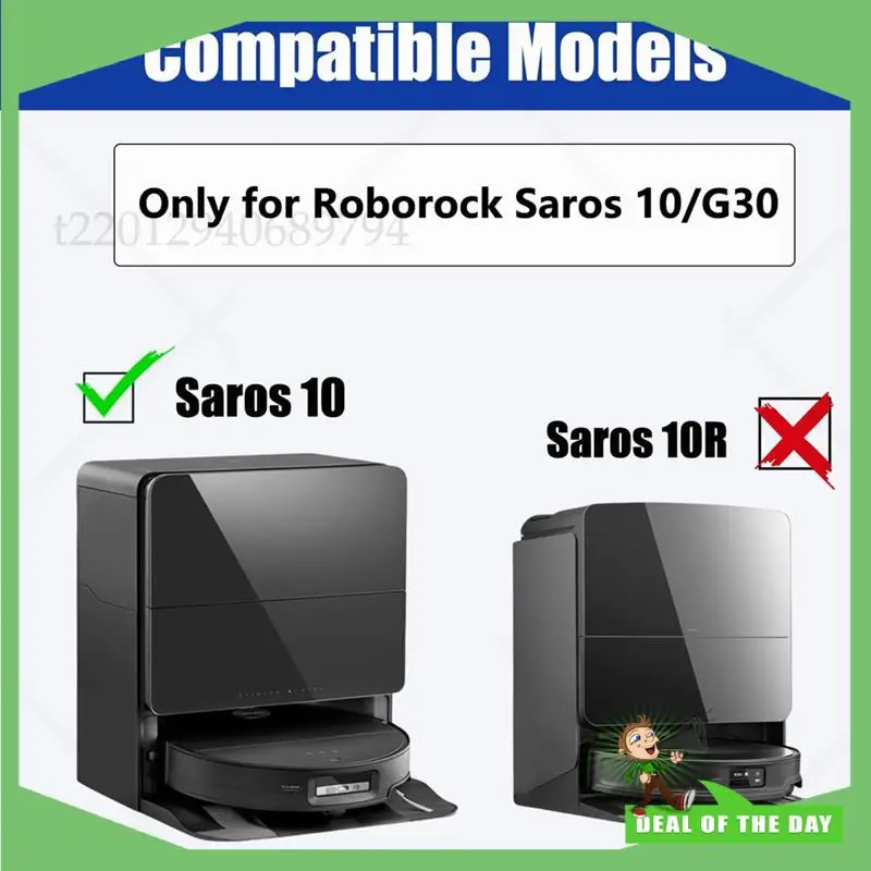 -ABPO 6PCS Mopp Pads Ersatz Für Roborock Saros 10 / G30 / Roborock S9 Maxv Ultra Staubsauger Teile waschbar Wischen Pad