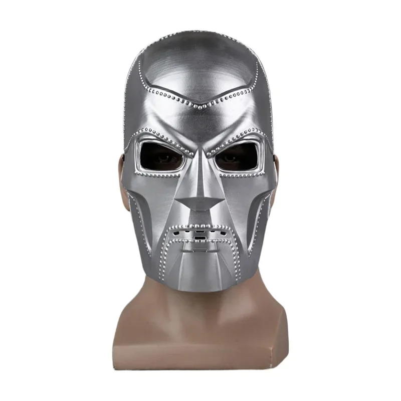 

Movie Doctor Doom Cosplay Mask Adult Men Helmet Visor Plastic Masks Accessory Headgear Halloween Carnival Masquerade Mask Props