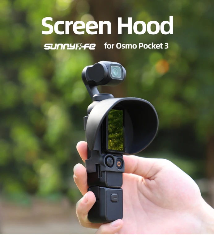 Suitable for DJI Osmo Pocket3 Screen Hood Pocket 3 Light Blocking Sunshade Gimbal Camera Accessories