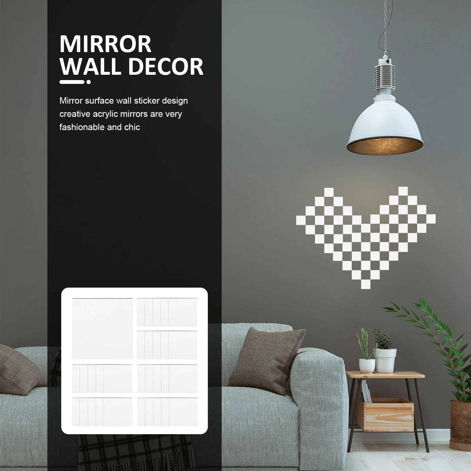 

30Pcs Creative Acrylic Mirror Decals Easy to Use Wall Stickers for Living Room Decor ,Mirrors for Wall Decor Living Room
