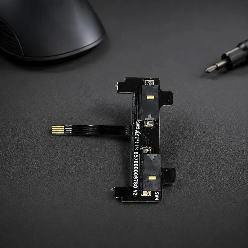 96BA Maus-Seitentastatur-Ersatz mit Schaltungsstruktur und Flachbandkabel, Reparaturteil für Deathadder V3Pro beschädigte Seite – Detail 5