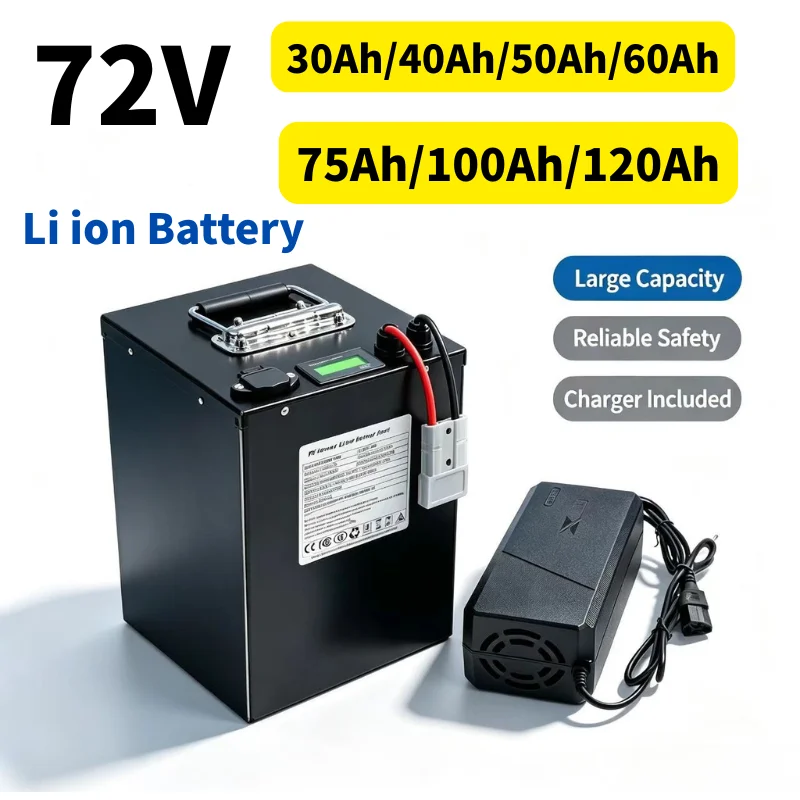 XNY20S High Capacity 72V Lithium Ion Li-ion Battery with Bluetooth BMS for Electric Vehicles 1000W-5000W