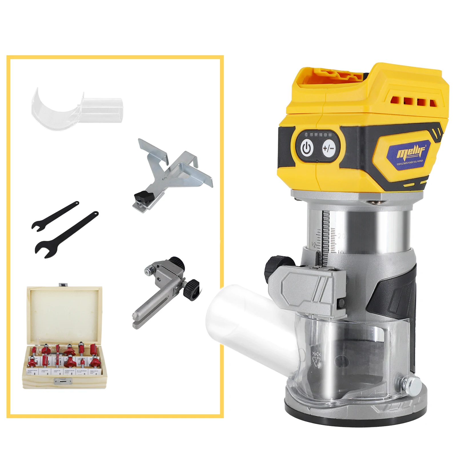 

Беспроводной компактный маршрутизатор, совместимый с аккумулятором DeWalt 18 В 20 В MAX (только инструмент)