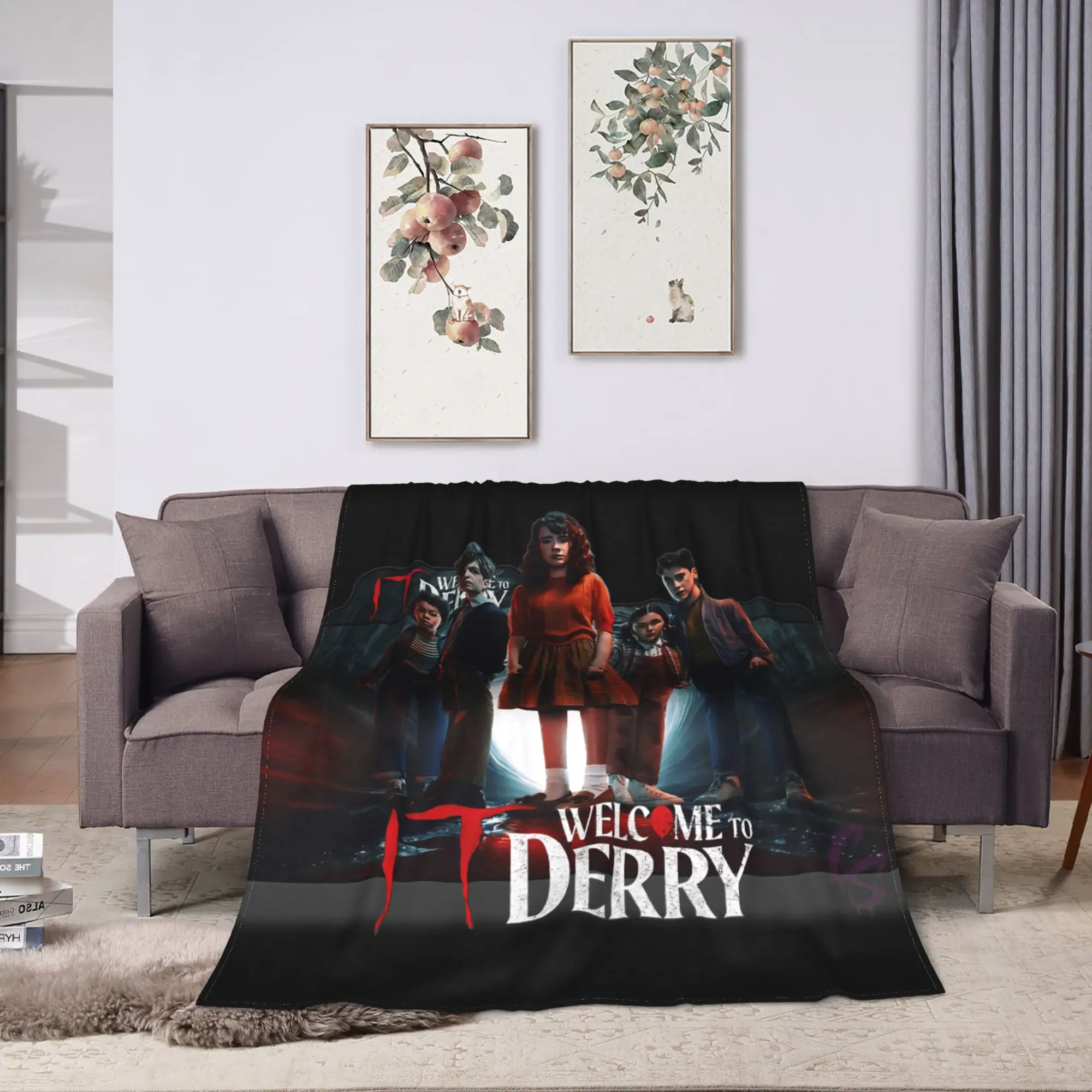 تكنولوجيا المعلومات مرحبا بكم في ديري 2025 المسلسل التلفزيوني الجديد فيلم بطانية قطيفة الطفل الفانيلا رمي بطانية لغرفة المعيشة سوبر الدافئة المفرش