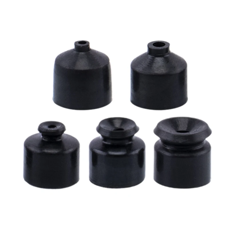 5 Pieces/Pack Mechanical Vacuum Suction Cup, Black Nitrile Rubber Material, with Connector J-Wep01/Wes01-D1/D1.5/D2/D3/D4