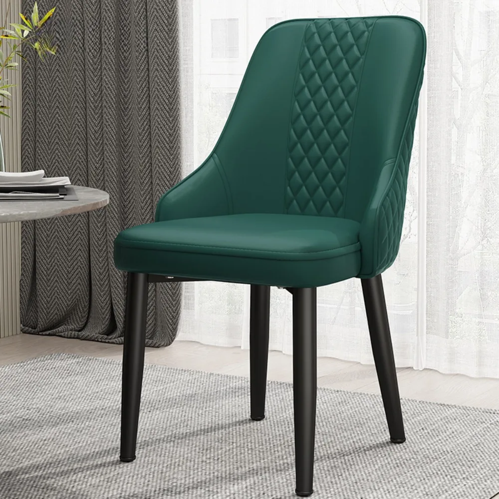 

Cushion Beautiful Dining Chairs Modern Metal Ergonomic Nordic Chairs Floor Unique Lot Chaise Salle A Manger Home Decoration