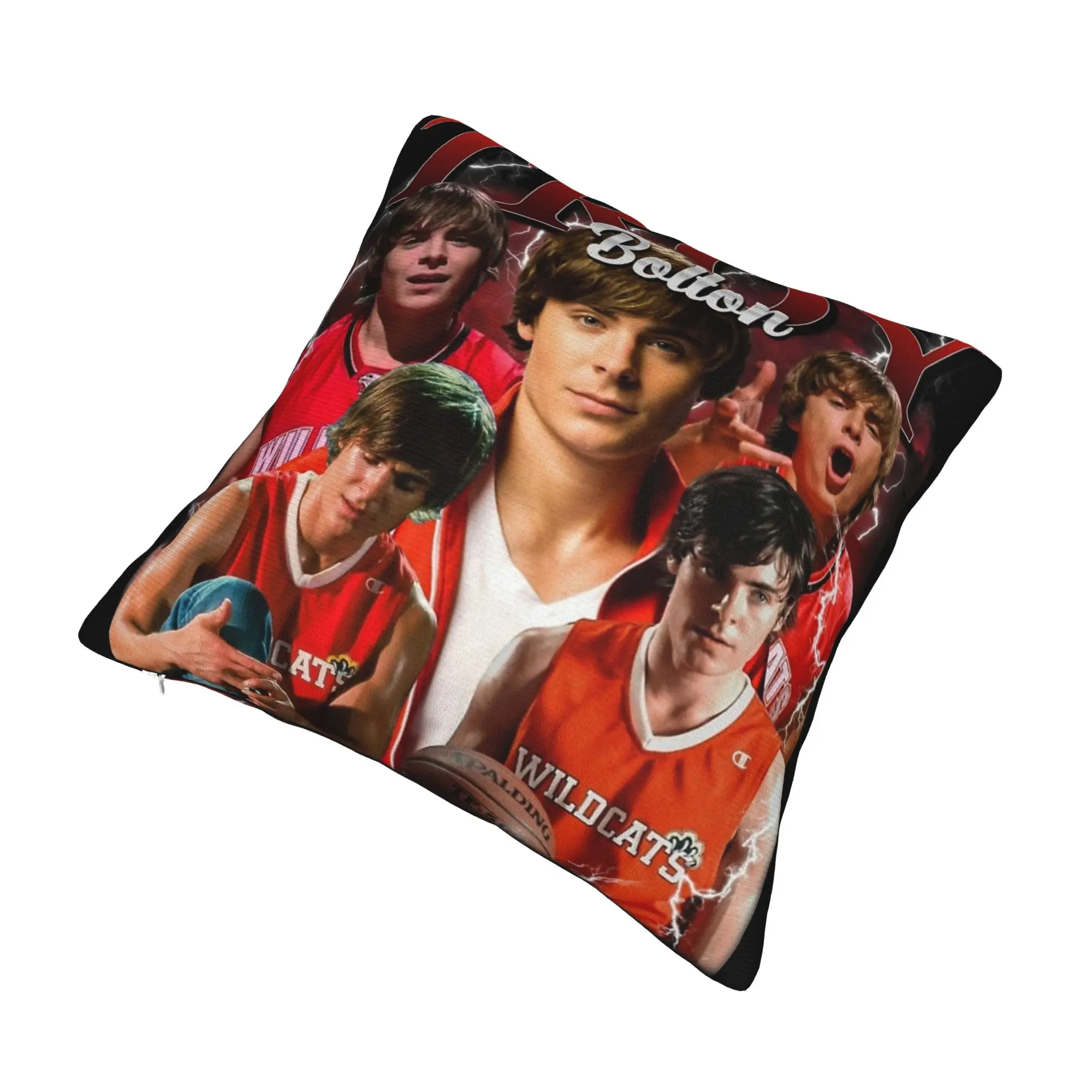 Vintage Troy Bolton The Musical Pillowcase Printing Cushion Cover Gift  Throw Pillow Case Cover Living Room Dropshipping 40X40cm