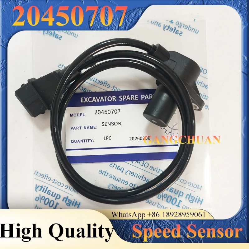 High Quality Tachometer Speed Sensor 20450707 VOE20450707 for  Excavator EC160 EC180B EC210B EC240B EC290B