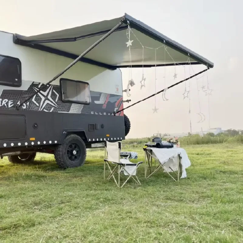 STLF Awnlux 4x2.5M Aluminium Volledige Cassette Elektrische RV Intrekbare Caravan Camper RV Luifel
