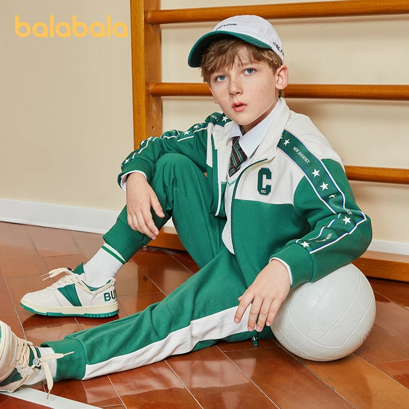 Balabala Toddler 2023 Boy Suit Spring Coat Trousers Two-Piece StCollar Fashion Cool Fashion Suit