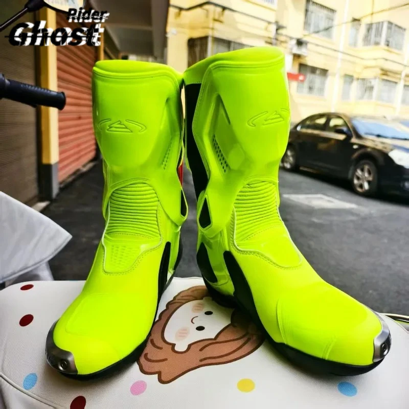 

CE Certification Summer Motorcycle Botas Professional Track Riding Boots Racing Zapato AntiCollision Off-Road for Rally Boots