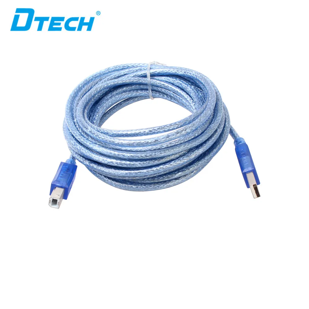2PCS DTECH Factory Usb 2.0 Printer Cable A Male To B Male For HP, DELL, EPSON, Usb Print Cable 5M