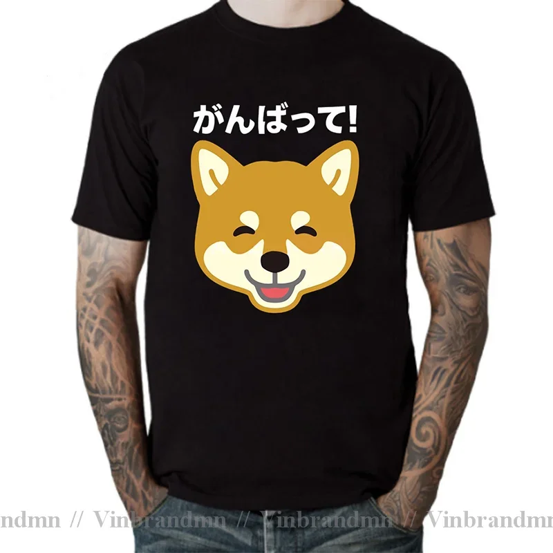 Japanese Anime Shiba Inu Dog Akita Samurai T Shirt Cartoon Samurai Warrior Shiba Inu T-shirt Smile Shiba Inu Doge Pussy TeeShirt