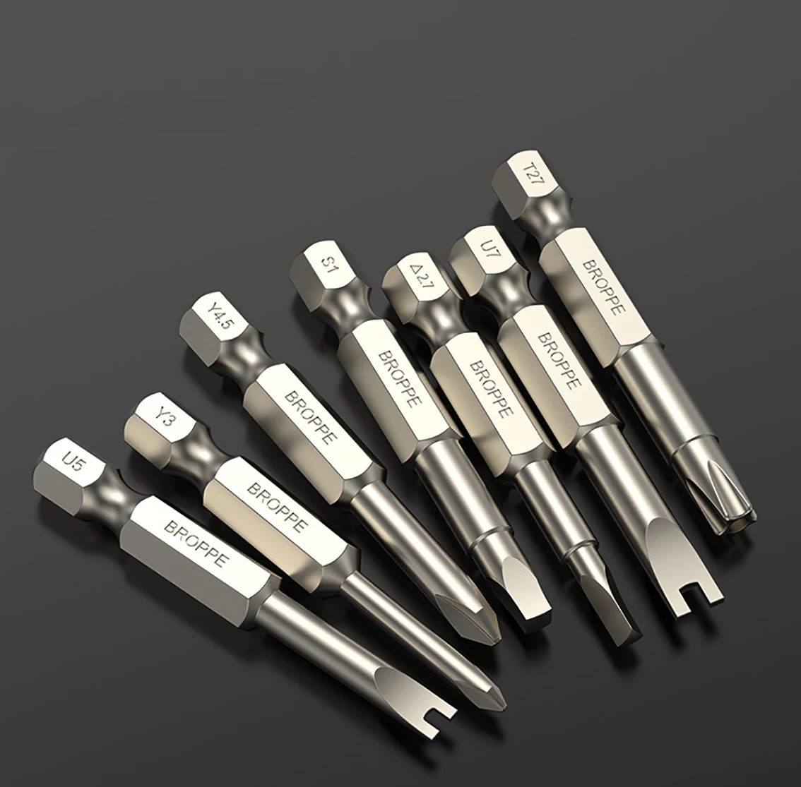 1/2/5pcs Length 50mm U-Shaped Screwdriver Bits 1/4 (6.35mm) Shank Diameter Wrench Magnetic S2 Steel Tool Part