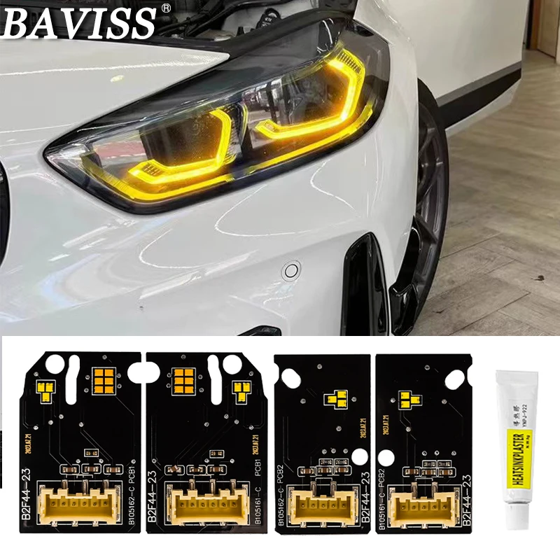 LED Headlight Daylight Led Chips 63119448115 63119448116 For BMW F40 F44 Gran Coupé 218i M235iX CSL Lemon Yellow Blue Red DRL