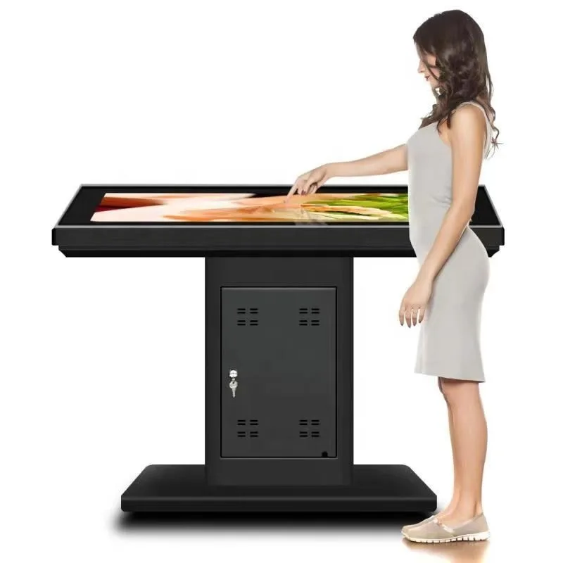 

43 55 Inch Capacitive Touch Restaurant Table Menu Display for Shopping Mall & Exhibition Hall Digital Poster OEM