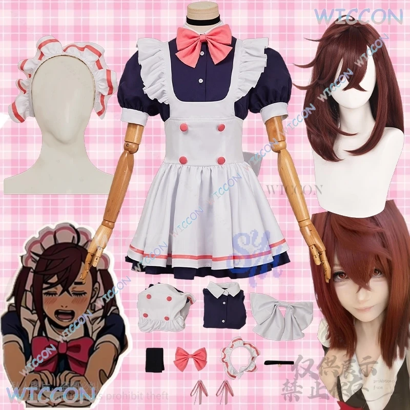 

Аниме Dandadan SE2 Косплей Ayase Momo Kawaii Костюм Милое платье горничной JSK Bowknot Lolita Jirai Kei Японские девушки Хэллоуин Вечеринка
