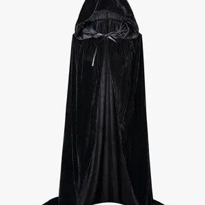 عيد الميلاد pleuche المخملية الرأس مقنع زي العصور الوسطى ويكا ساحرة مصاص دماء هالوين عيد الميلاد تأثيري زي الغطاء أفضل 8 ملابس نساء مبيعا في العصور الوسطى - No2