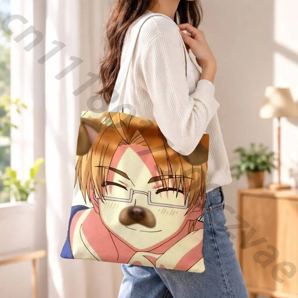 A-Alfred F J-Jones Reusable Fashionable Backpack Multifunctional Handbag Canvas Shopping Bag
