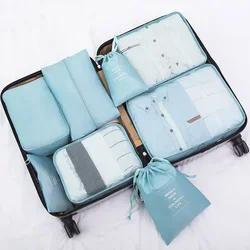 8 Pieces Thickened Travel Storage Bag Underwear Makeup Toiletries Organizer For Clothes Luggage Packing Cube Suitcase Tidy Pouch