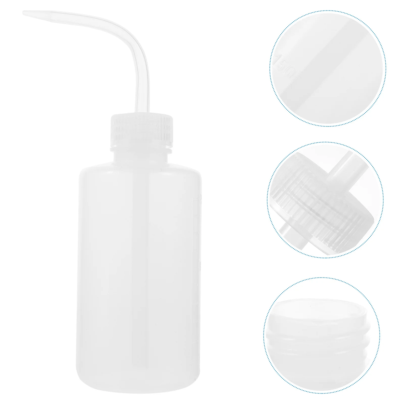 زجاجة غسيل متدرجة قابلة لإعادة الملء حاوية بلاستيكية شفافة لمتجر الحلاقة زجاجة محلول فارغة لاستخدام مختبر تصفيف الشعر