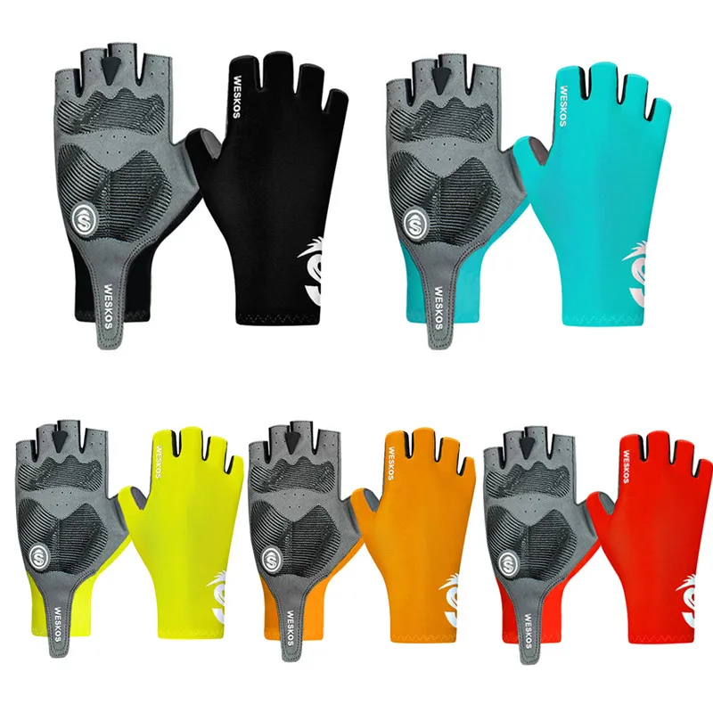 AliExpress NONE Half Finger Bicycle Gloves Anti Slip Riding Gloves  Indoor Fitness Running Gloves Breathable Sweat Absorption for Men and Women
