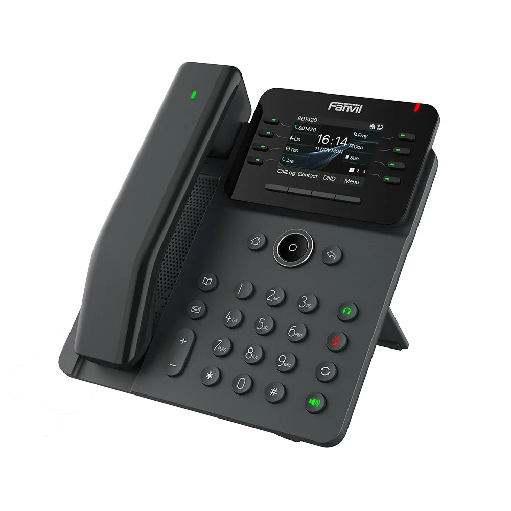 New V62 Pro Fanvil IP Phone with handphone and WIFI-6 network,12sip lines