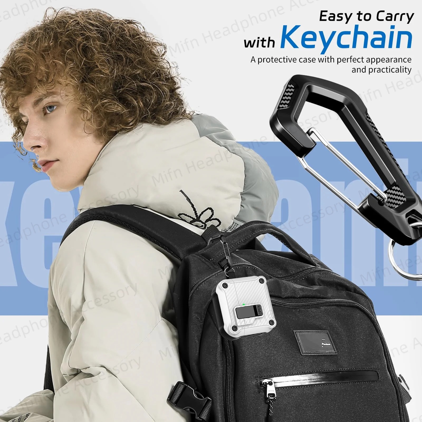 2025年版 AirPods Pro 3 セキュリティロック付きイヤホンケース クリーナーキット付き 自動ロックケース AirPods 第4世代/アクティブノイズキャンセリング搭載 2024年版対応