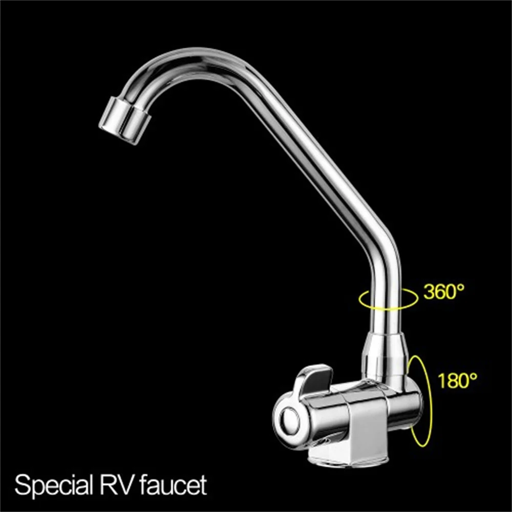 Brass Cold Water Folding Faucet Tap 225*94mm Marine Boat RV Caravan Camper #005