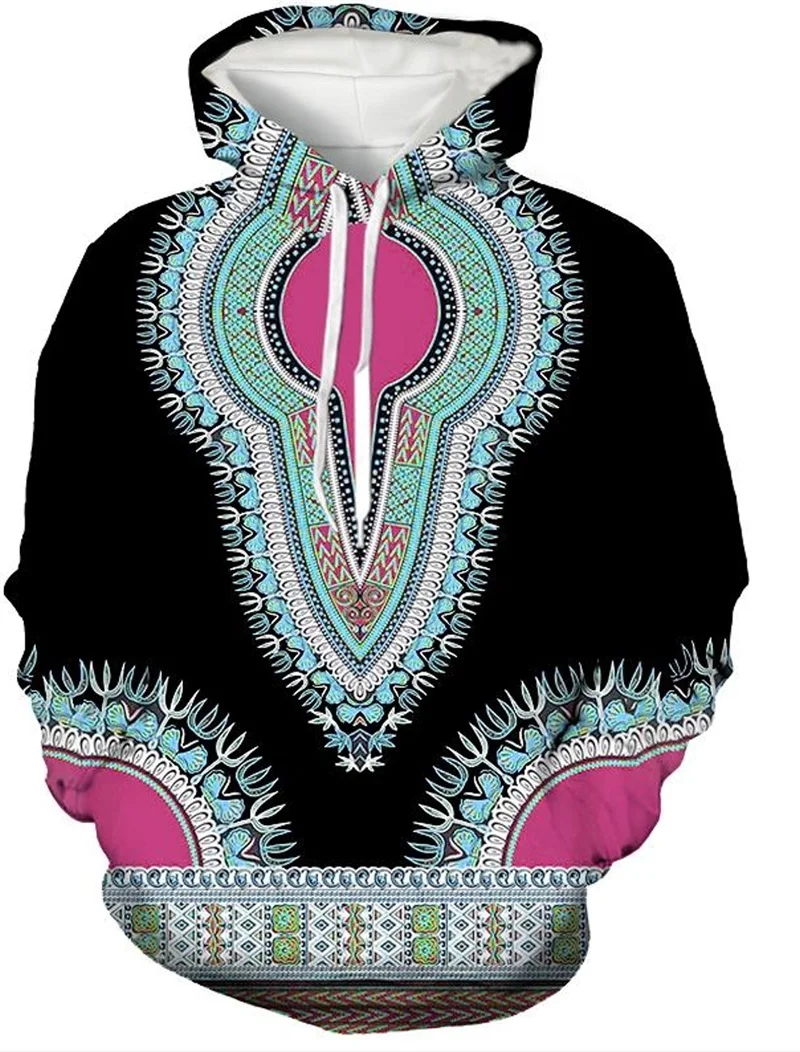 American Indian African Dashiki Hoodie For Men Women 3D Print Oversized Pullovers Sweatshirts Clothes Spring Autumn Mens Hoody