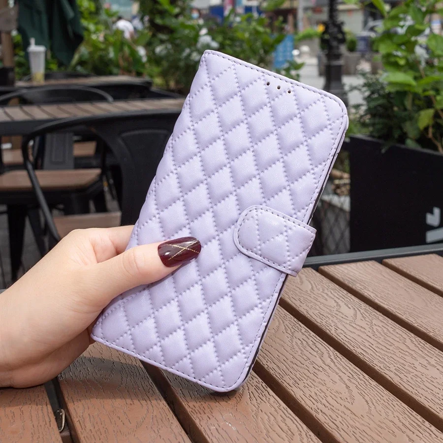 Portafoglio Piccolo Fragranza Flip Custodia in pelle per Samsung Galaxy A05s A14 A15 A34 A35 A53 A54 A55 S24 Ultra S23 Plus S22 S21 S20 FE