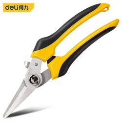 Deli 1 Stuks 7/8 Inch Elektricien Schaar Antislip Rubberen Handgreep Stripper Draad Multifunctionele Huishoudelijke Handgereedschap Schaar