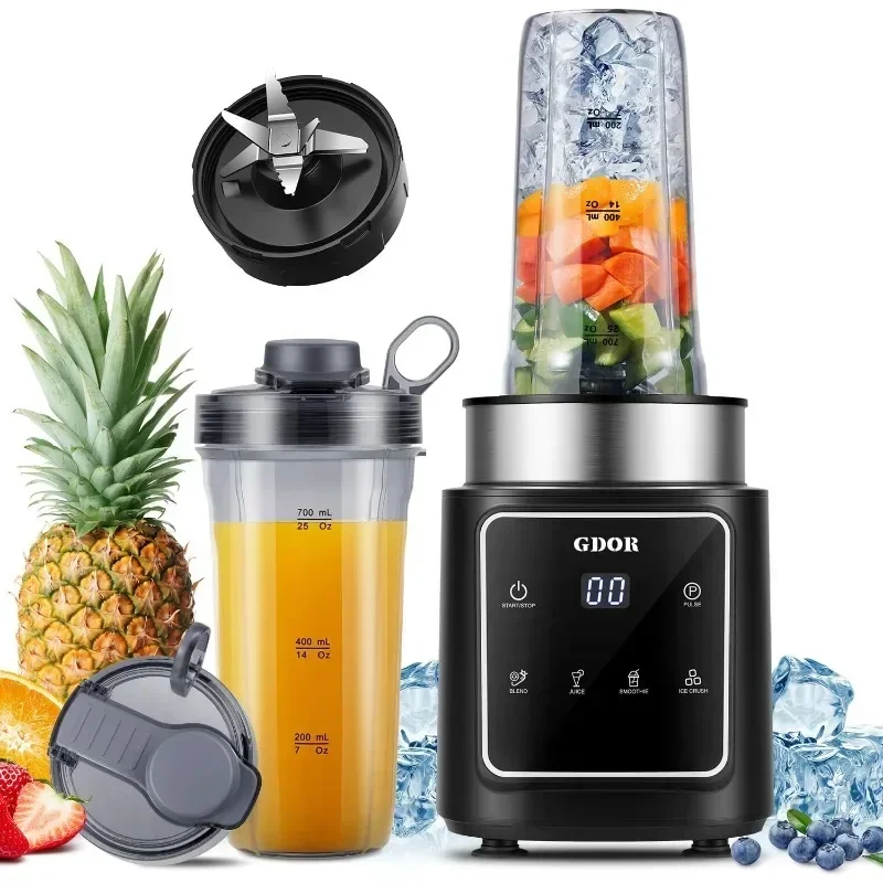 

GDOR Touchscreen Blender for Shakes and Smoothies Personal Blender with 4 Auto Programs Smoothie Blender for Ice Crush