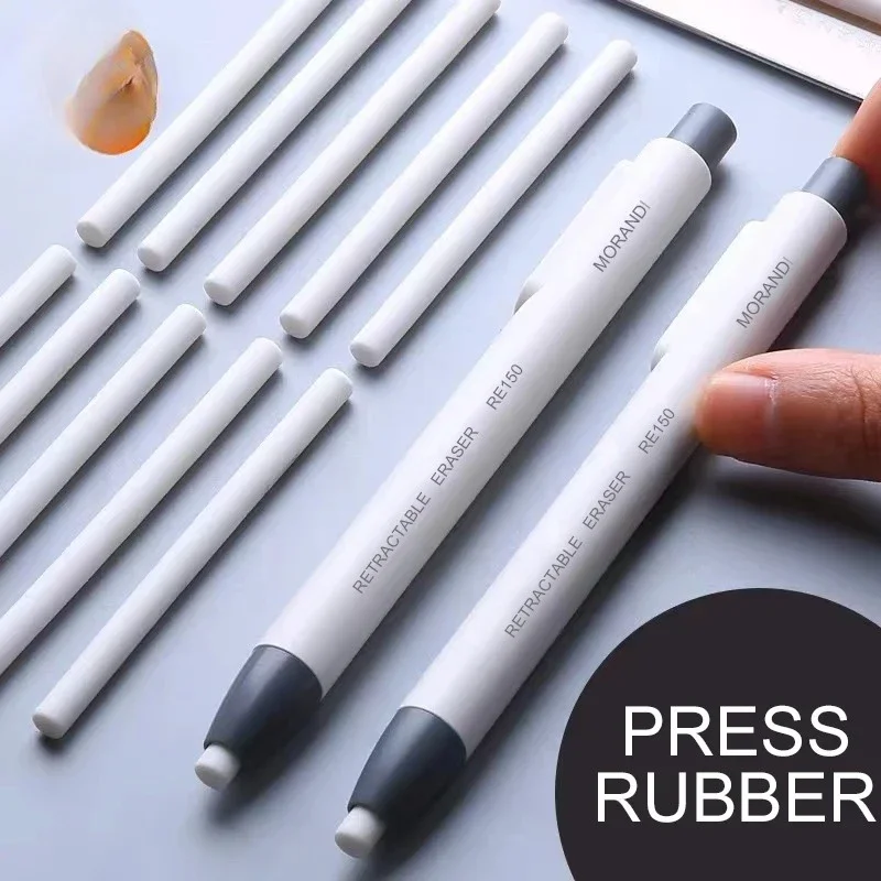 Выдвижной ластик для карандашей Press — тип: ручка — принадлежности для коррекции стиля, идеально подходит для письма, школьные канцелярские принадлежности