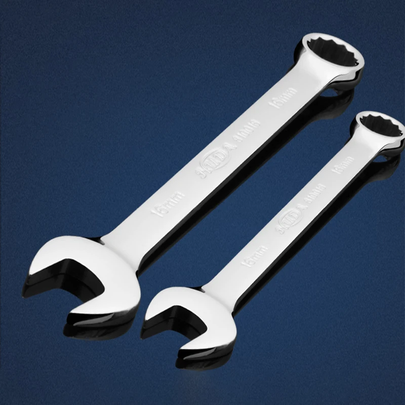 1PCS Combination Wrench 7-36mm Open Box End Wrench Plum Blossom Open Spanner Hex Spanner Wrench Car Repair/Household Hand Tool