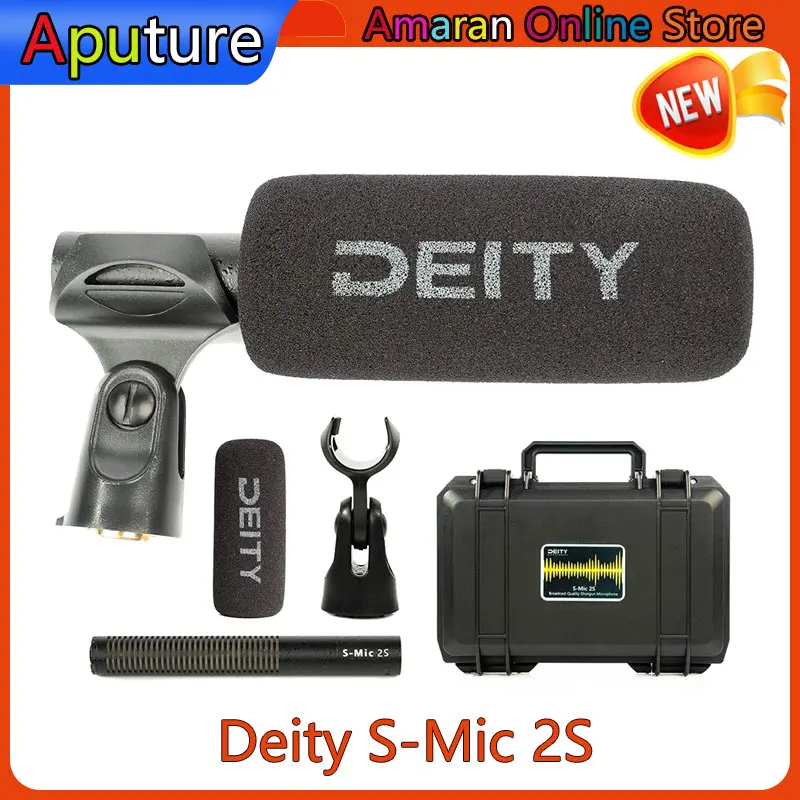 Deity S-Mic 2S Super Cardioid Sensitivity Directional Shotgun Microphone Mic Low-noise Condenser For Camera Professional Film