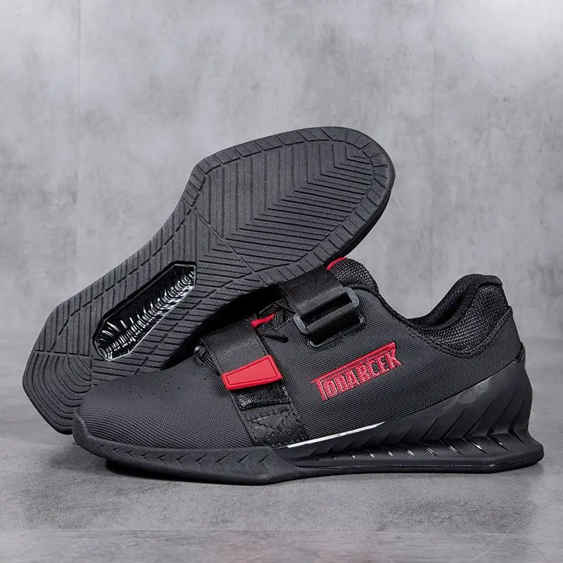 New Trend Weight Lifting Sneaker Men Anti-Slip Squatting Shoes for Man Hook & Loop Weight Lifting training Wearable Sports Shoe