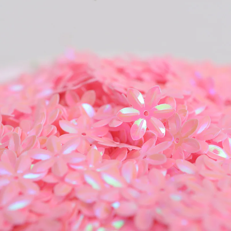 10/40g 15mm Flat Flower Shape PVC Loose Sequins Glitter Paillettes for Nail Art Manicure/sewing/wedding Decoration Confetti