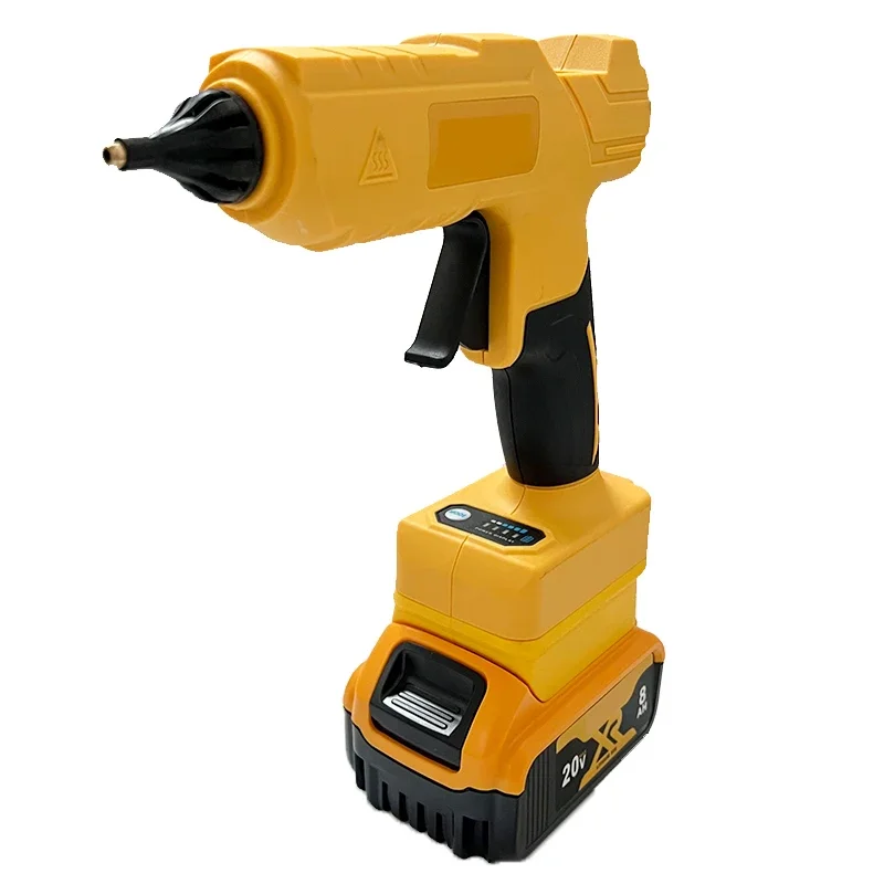 Pistola de pegamento caliente eléctrica de mano inalámbrica Dewalt, herramienta de reparación DIY, pistola de aire caliente de soldadura fundida, boquilla antiescaldaduras para batería de 20V