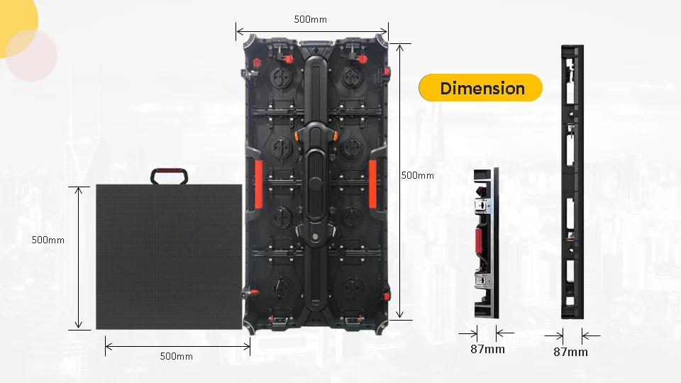 High Quality P3.91 Full Color Outdoor Waterproof LED Video Wall Giant Event Stage Display Screen for Rental