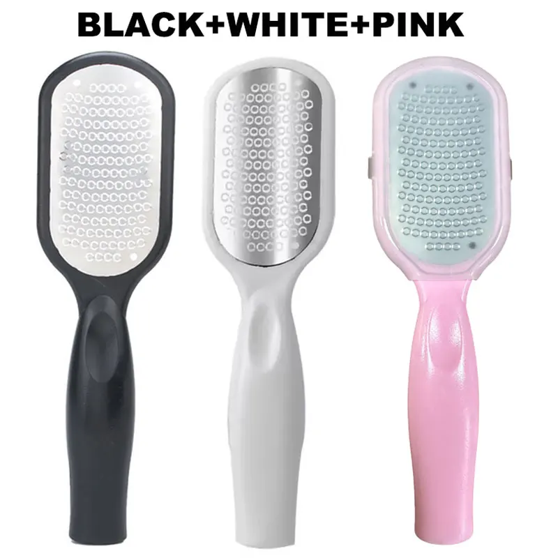 Anti Splash Foot File Professional 1PCS 2PCS 3PCS Callus Remover Pedicure Tool Stainless Steel Blade for Dead Skin Heel Grater