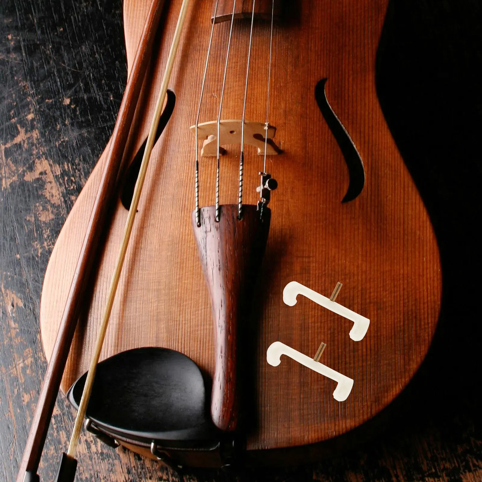 2Pcs Violin Shoulder Rest Pad For Violin Beginner Legs Adjustable Comfortable Rubber Non- Support Feet Players