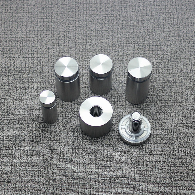 

30 шт. рекламных креплений-гвоздей 12x20/25/25 мм, винты из нержавеющей стали для настенного крепления стеклянных/акриловых вывесок, фиксирующие винты-стойки, фурнитура