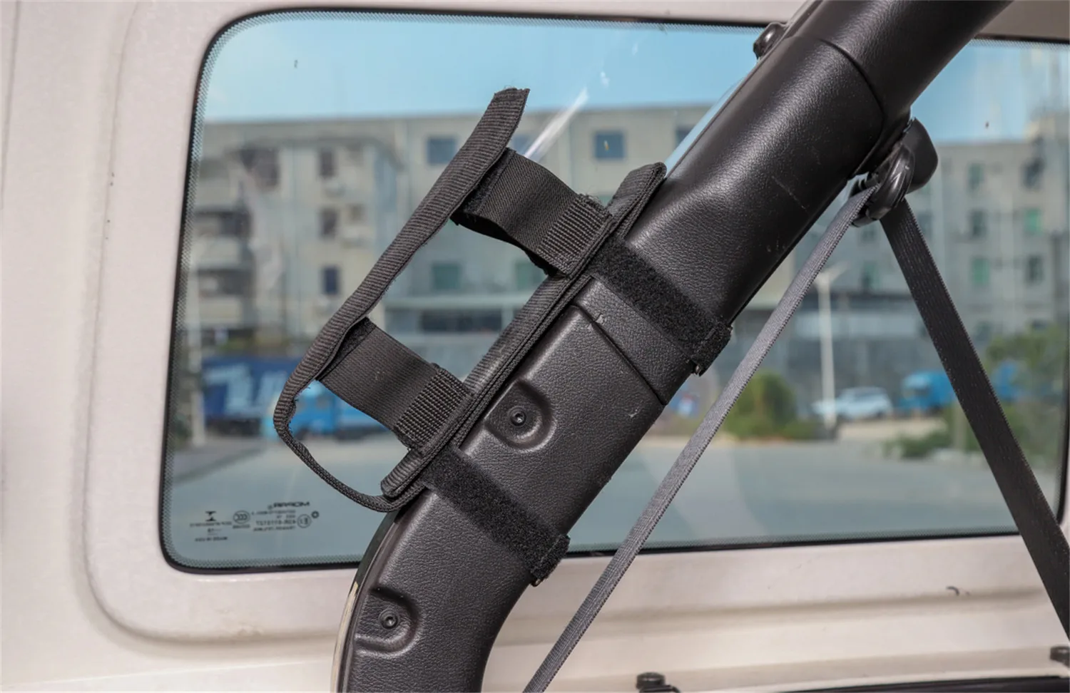 Car Roll Bar Fire Extinguisher Holder Bandage Organizer Belt Mount Strap for Jeep Wrangler TJ JK JL JT 4XE 1997-2024 Accessories