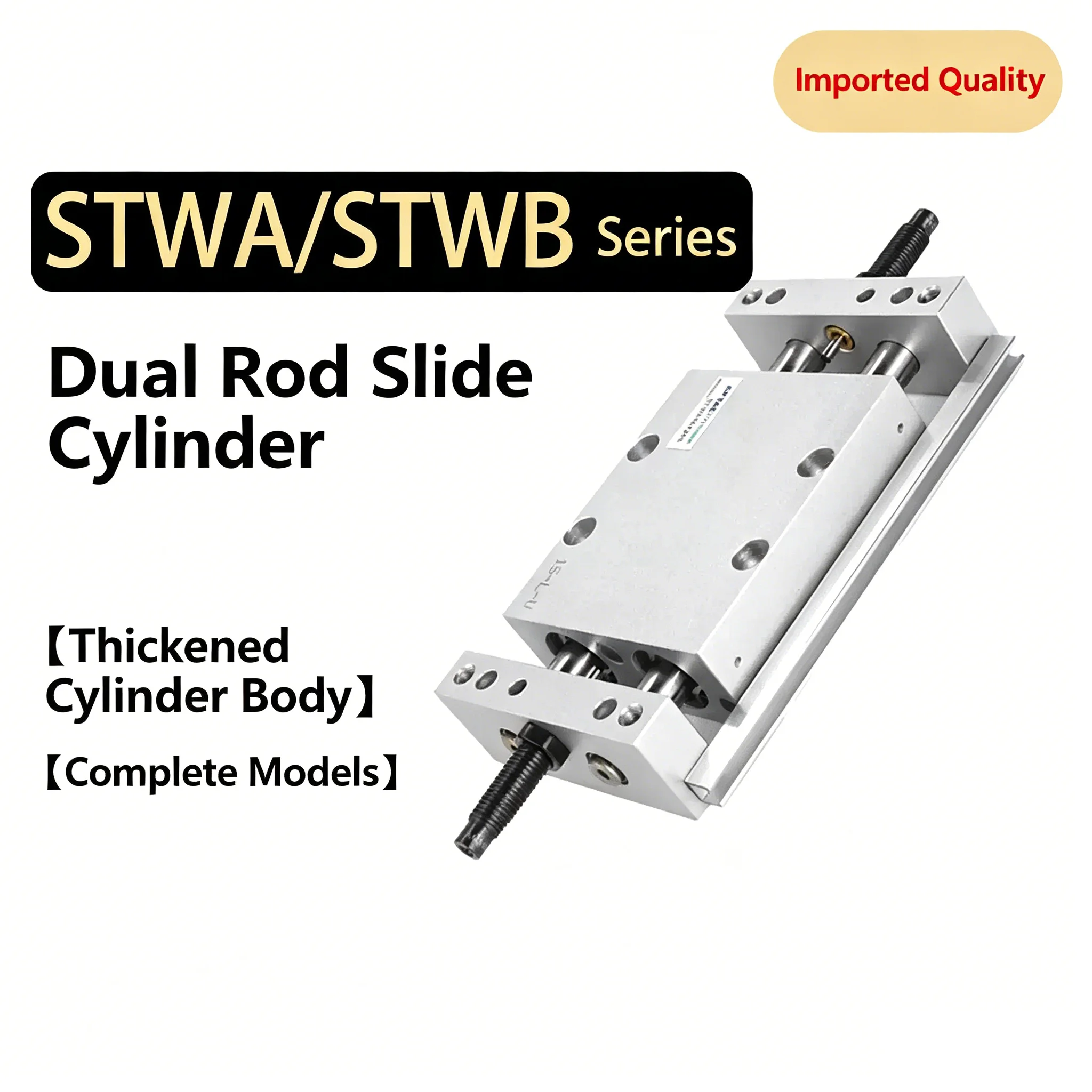 STW Guided Double-axis Slide Cylinder STWA/STWB10/16/20/25/32 Stroke 25~200