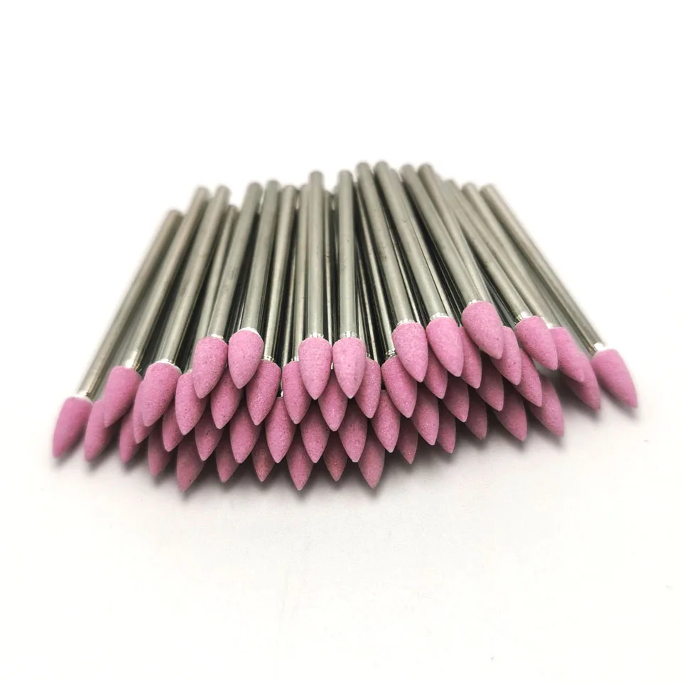 HYTOOS 50Pcs Corundum Nail Drill Bit 3/32\