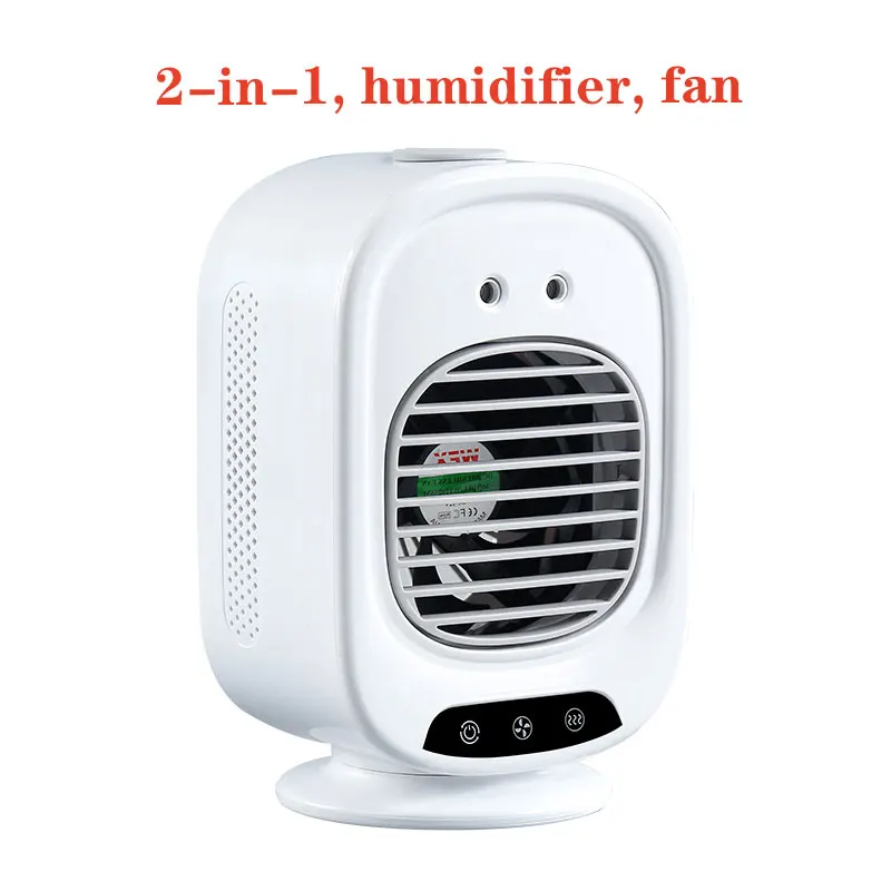 Portable Humidifier Fan Three In One, Mini USB Air Conditioning Fan,With Battery, Home Fun Air Cooler Humidifier，Outdoor Camping